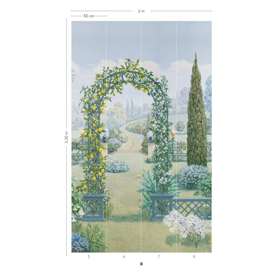 Isidore Leroy Tapete Paradis Perdu - Original Panel B