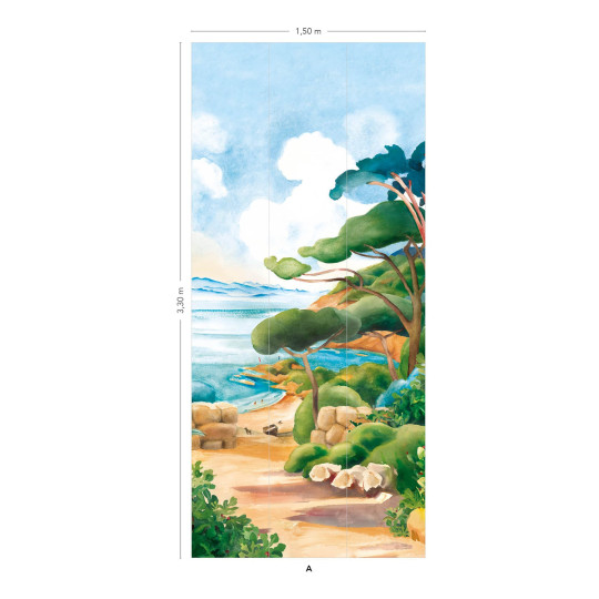 Isidore Leroy Tapete Cap Corse - Panel A