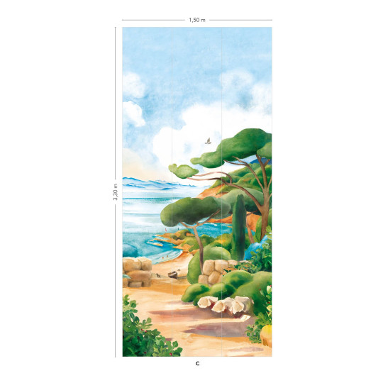 Isidore Leroy Tapete Cap Corse - Panel C