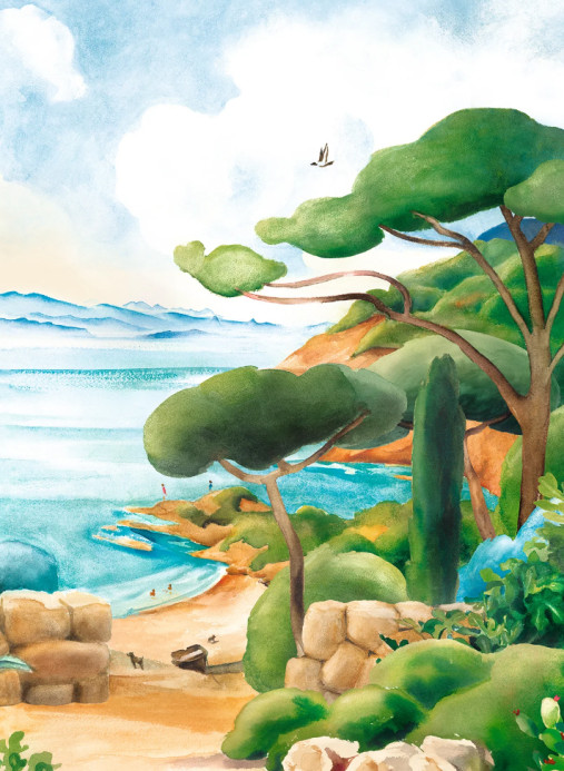 Isidore Leroy Tapete Cap Corse - Panel C