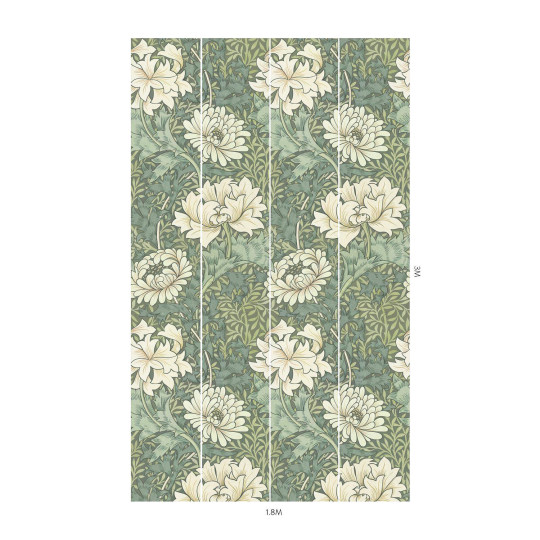 House of Hackney Papier peint Chrysanthemum Magna - Sap