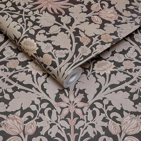 House of Hackney Papier peint Hyacinth Novellus - Noir