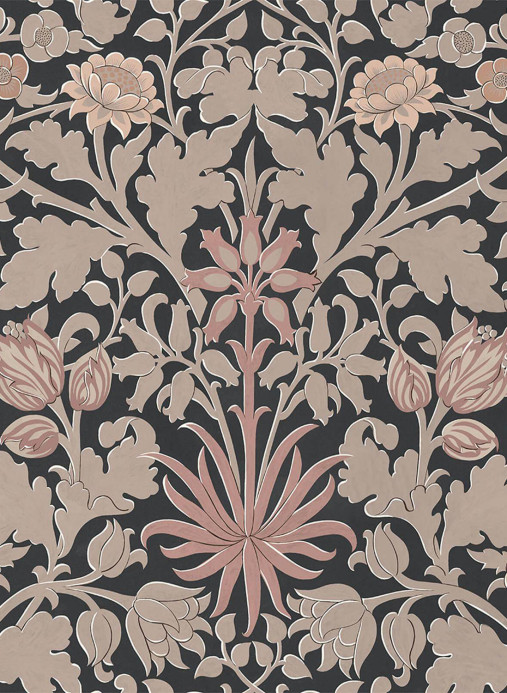 House of Hackney Papier peint Hyacinth Novellus - Noir