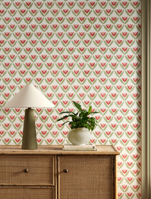 Scion Tapete Tulip Trellis - Berry