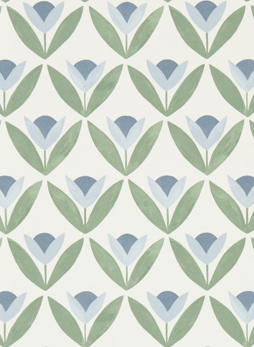 Scion Tapete Tulip Trellis - Coast Blue