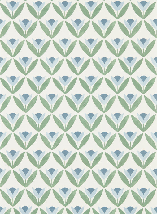 Scion Tapete Tulip Trellis - Coast Blue