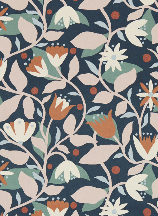 Scion Tapete Dancing Daisies - Midnight