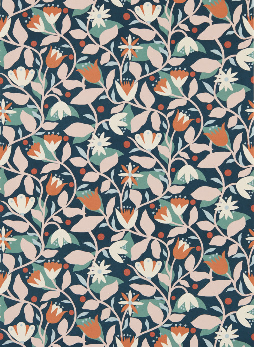 Scion Tapete Dancing Daisies - Midnight