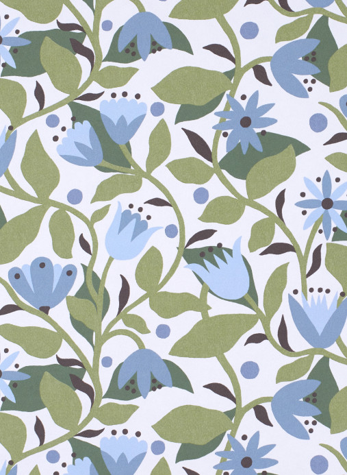 Scion Tapete Dancing Daisies - Cornflower