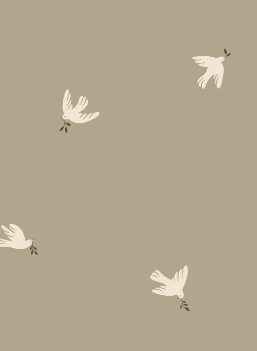 Sandberg Tapete Frida - Olive Green