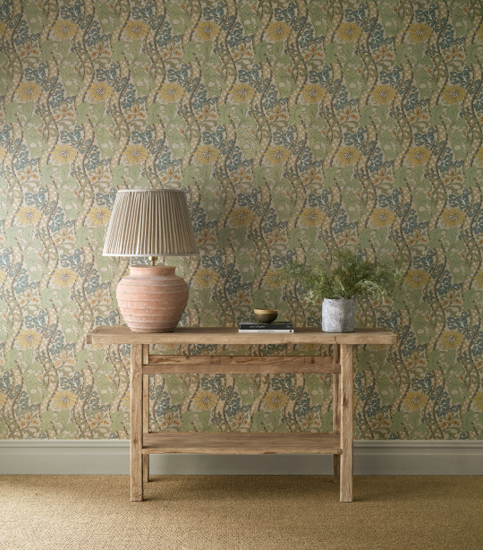 Morris & Co Tapete Cornflower - Lemon/ Sage