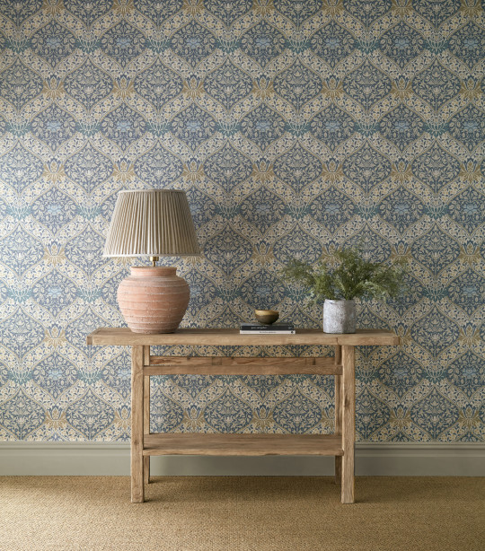 Morris & Co Tapete Norbury - Woad/ Linen