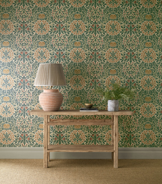 Morris & Co Carta da parati Daisy & Oak