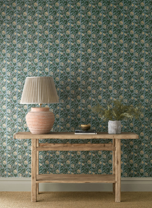 Morris & Co Carta da parati Peony Trellis