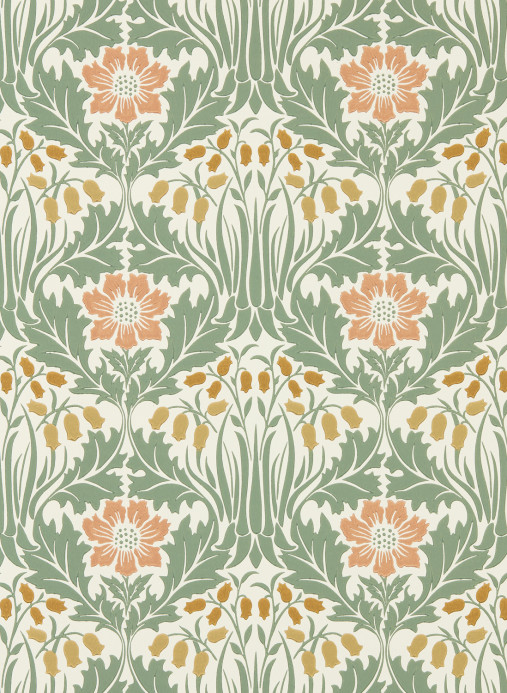 Morris & Co Tapete Woodbell & Anemone - Rose/ Sage