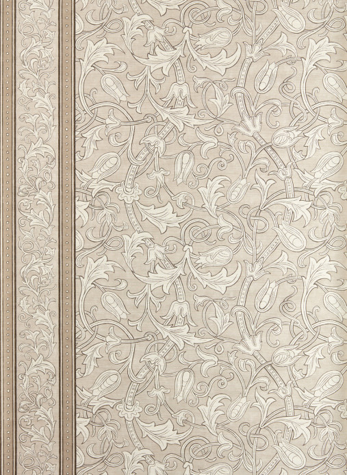 Morris & Co Tapete Etched Scrolling Tulip - Parchment