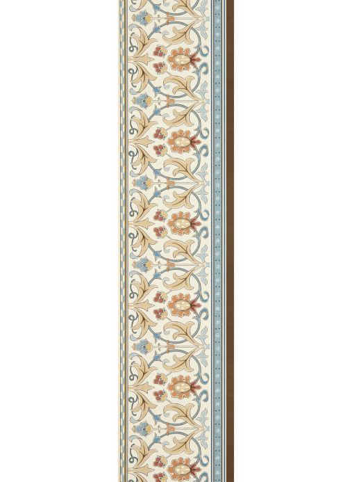Morris & Co Tapete Ornamental Frieze - Linen/ Woad
