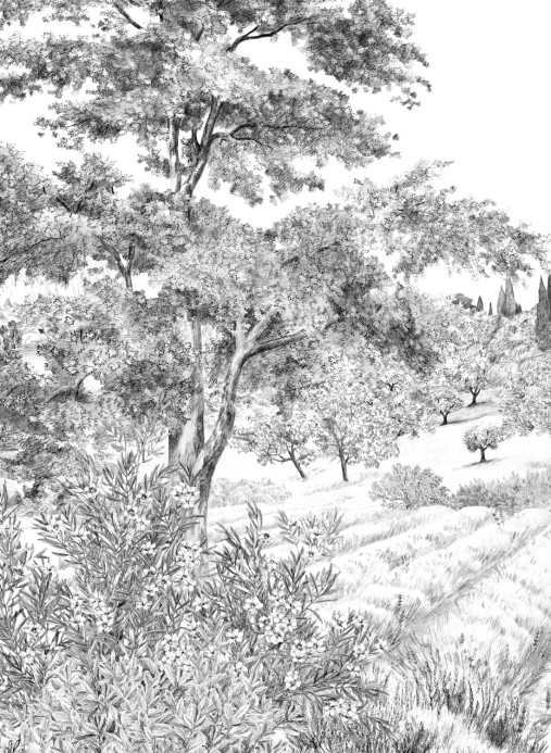 Isidore Leroy Wandbild Provence - Grisaille Panel A