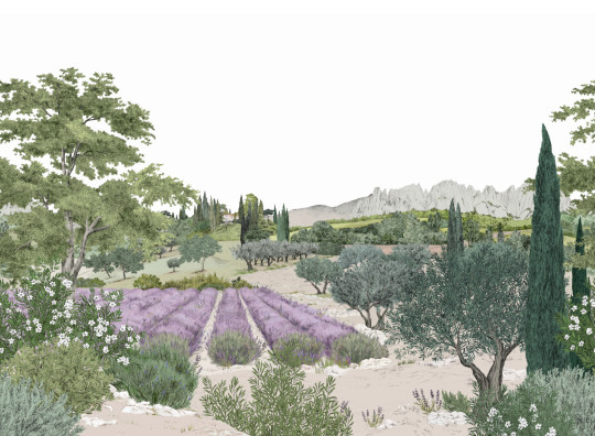 Isidore Leroy Wandbild Provence - Été Panel A