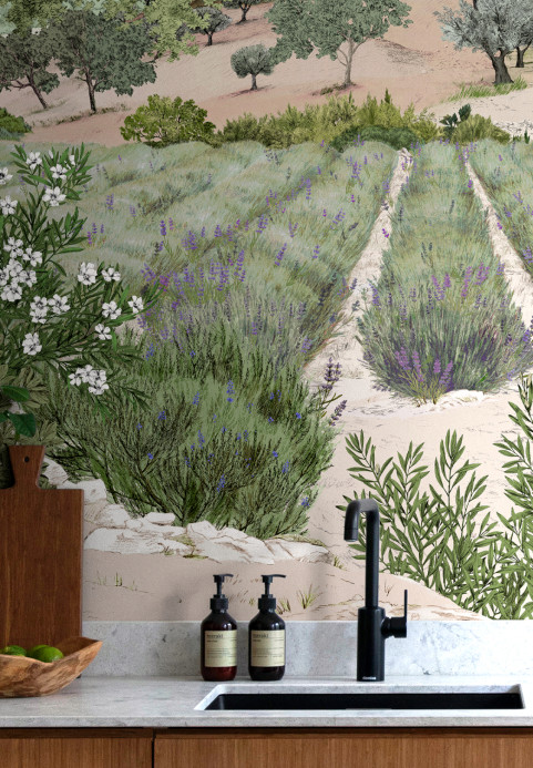 Isidore Leroy Papier peint panoramique Provence