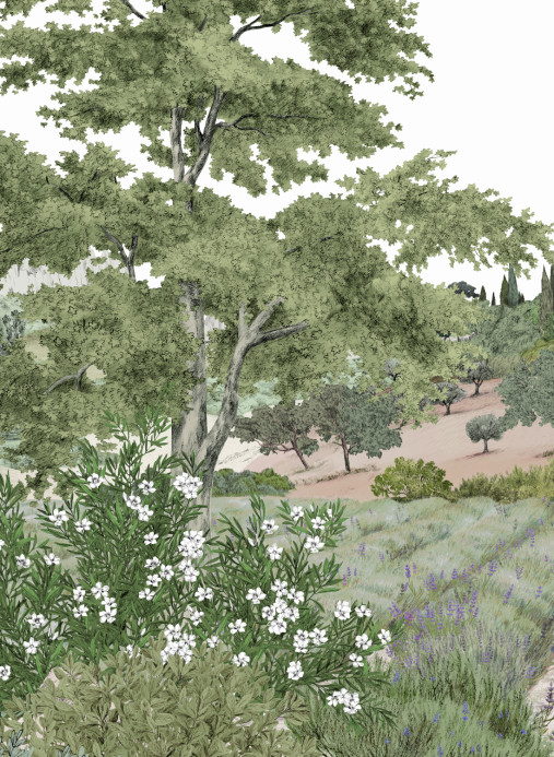 Isidore Leroy Wandbild Provence - Printemps Panel A