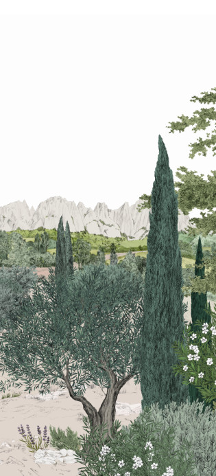 Isidore Leroy Wandbild Provence - Printemps Panel C