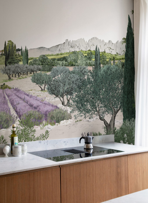 Isidore Leroy Papier peint panoramique Provence