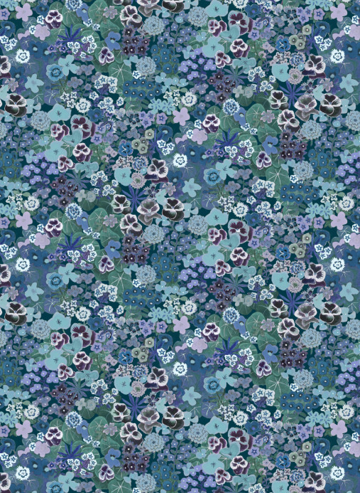 Isidore Leroy Tapete Champs Fleuris - Bleu