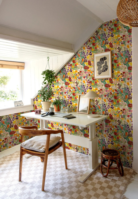 Isidore Leroy Tapete Champs Fleuris - Jardin