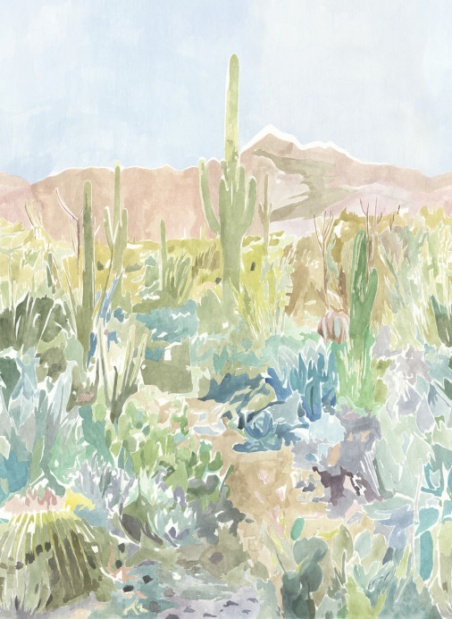 Harlequin Wandbild Saltillo - Grounded/ Succulent/ Haze