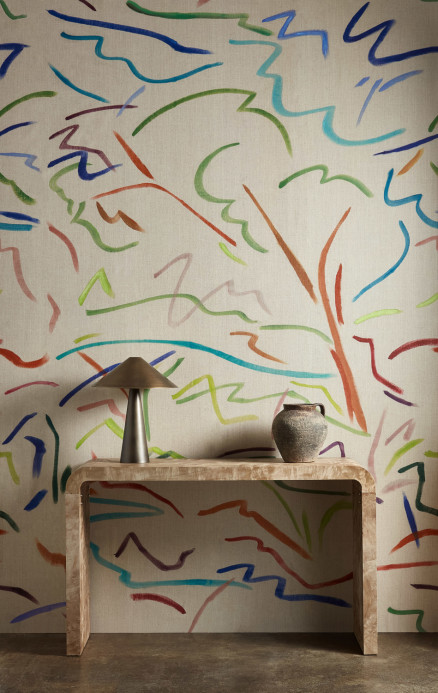 Harlequin Mural Pintura - Majorelle/ Spice/ Forest