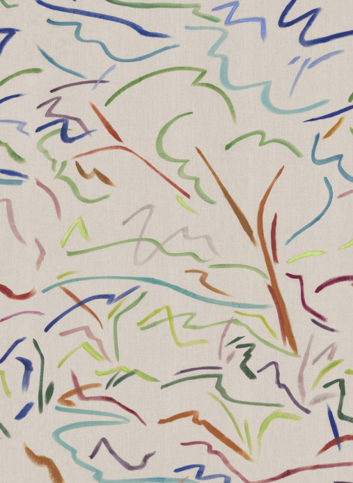 Harlequin Mural Pintura - Majorelle/ Spice/ Forest