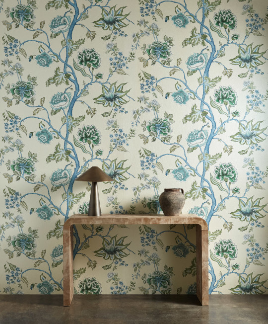 Harlequin Tapete Indienne - Cornflower/ Pine
