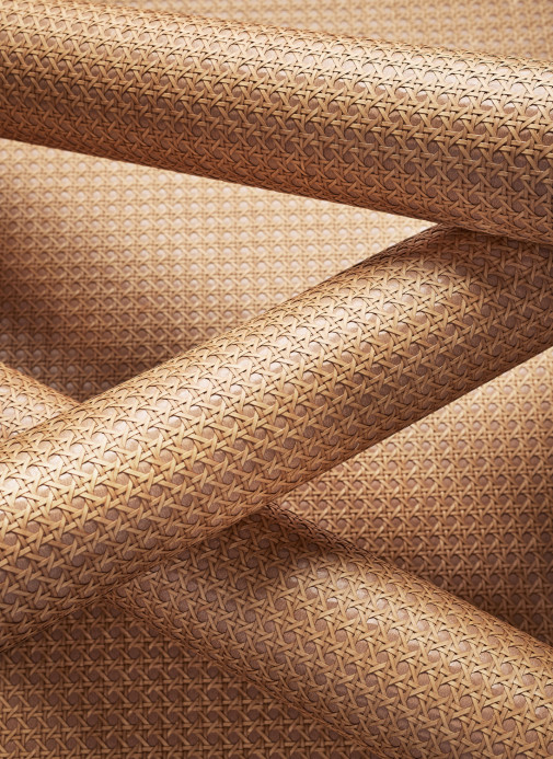 Thibaut Tapete Paper Rattan - Saddle
