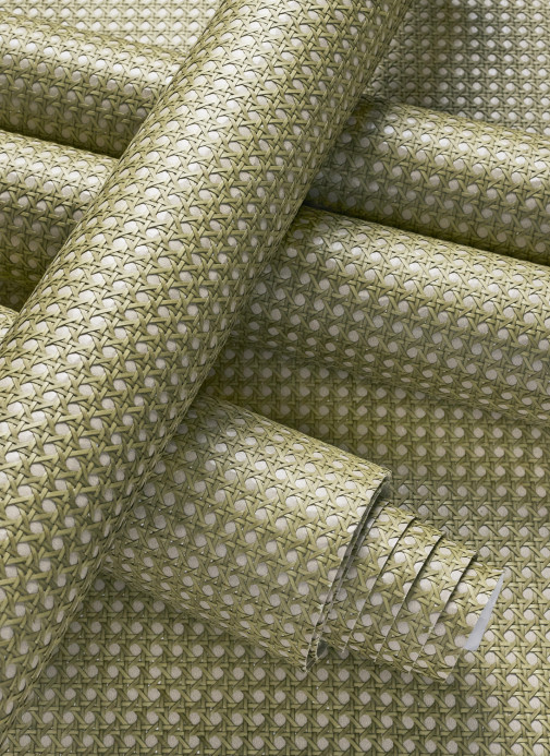 Thibaut Tapete Paper Rattan - Olive