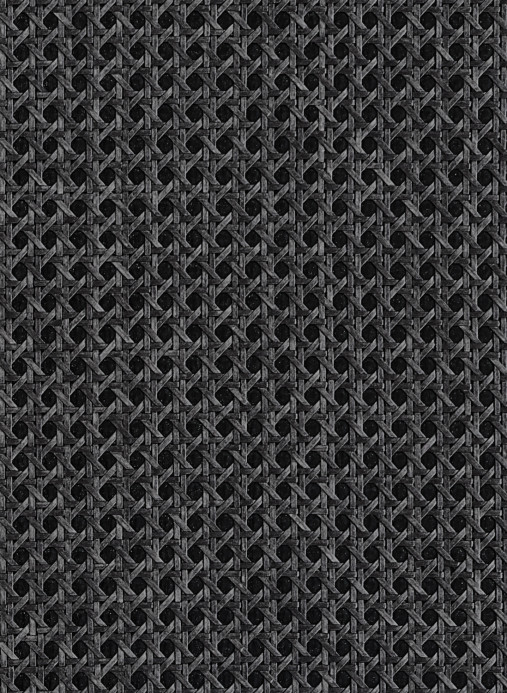 Thibaut Tapete Paper Rattan - Black