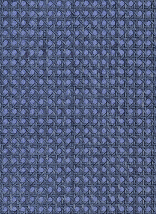 Thibaut Tapete Paper Rattan - Navy