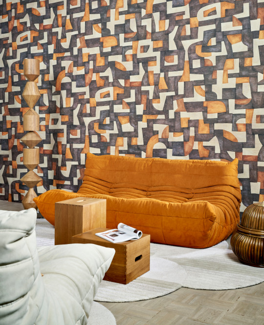 Essentials Wallpaper Ecoline - Tangerine