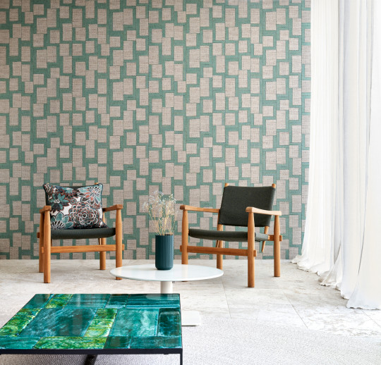 Essentials Wallpaper Esparto Africano - Myrtle Grey