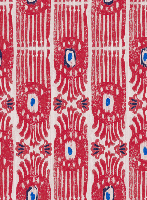 Mindthegap Wallpaper Ikat - Raspberry Ripple