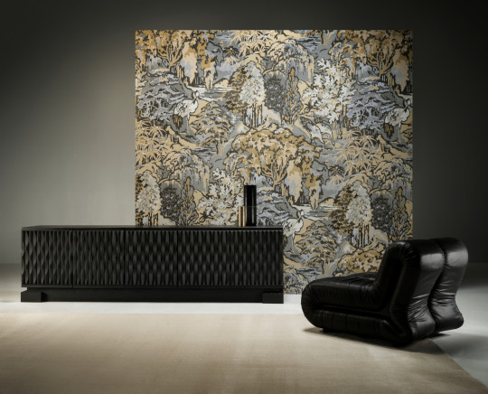 Arte International Wallpaper Riverbank - Ombre