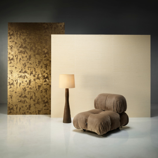 Arte International Wallpaper Glowing Patina - Chocolate