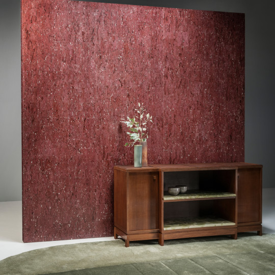 Arte International Wallpaper Alentejo Cork - Burgundy