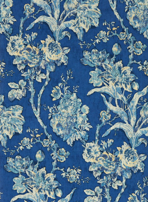 Sanderson Tapete Fringed Tulip Toile - Smalt