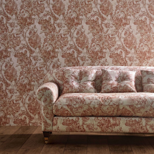 Sanderson Wallpaper Fringed Tulip Toile - Putty