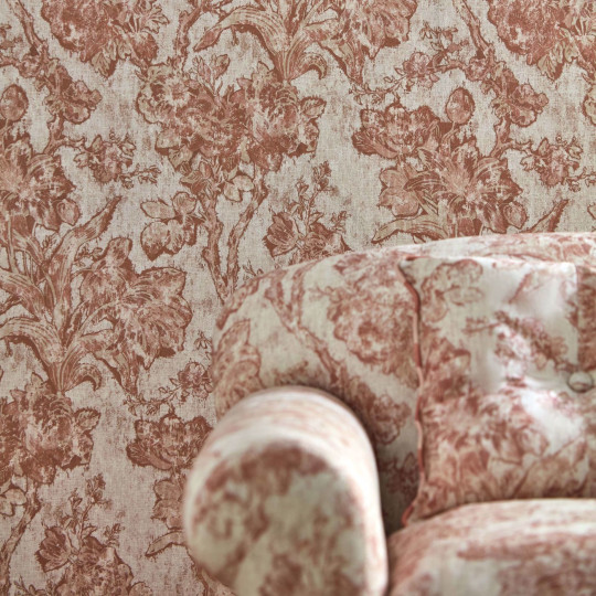 Sanderson Wallpaper Fringed Tulip Toile - Putty