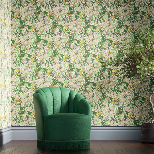 Morris & Co Wallpaper Golden Lily - Secret Garden