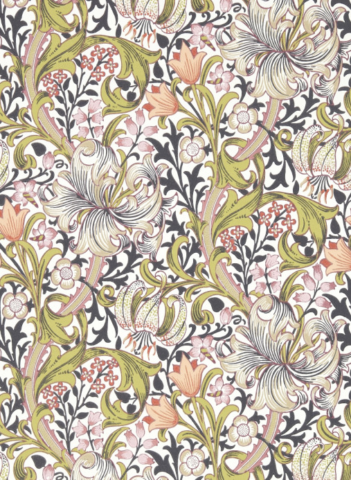 Morris & Co Wallpaper Golden Lily - Espresso