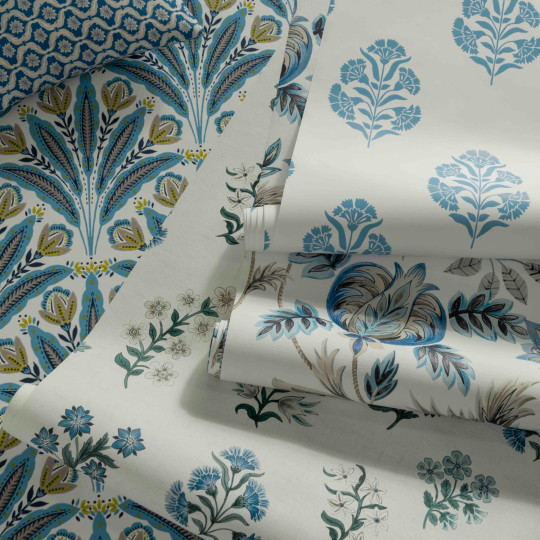 Clarke & Clarke Wallpaper Attingham - Denim