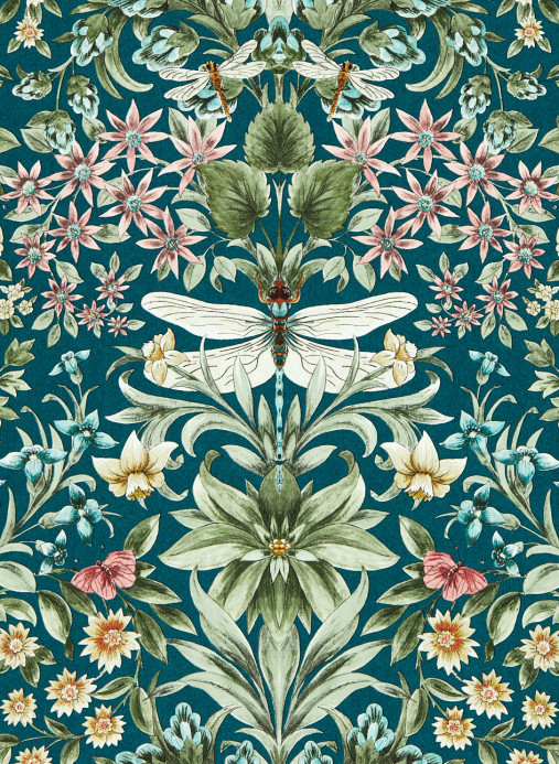 Clarke & Clarke Wallpaper Mirabell - Teal